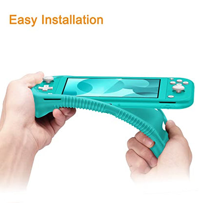 FINTIE Soft Silicone Protective Case for Nintendo Switch Lite 2019 | Ergonomic Grip, Anti-Slip, Shock-Absorption & Anti-Scratch, Lightweight Grip Case Cover, Turquoise - color: Turquoise