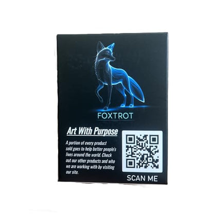 Foxtrot Designs TCG Art Card Sleeves - 100 Count Card Protectors with Matte Textured Back - Compatible with Magic The Gathering and Other TCGs & LCGs (Zebra) - color: Zebra