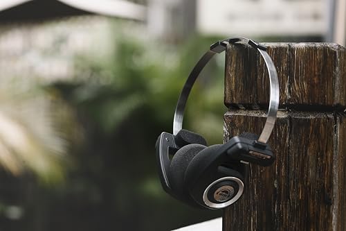 okcsc Classic On-Ear Headphones, Retro Style, BT Wireless Retro Headphones, Ultra Lightweight Retro Headsts/Bullt-in Mic/40mm Class Composite Film/BT 5.3 & Wired Two Connection Modes, BT/Black - color: Black, size: Bluetooth