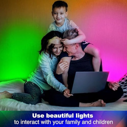 dalattin Led Lights for Bedroom 130ft (2 Rolls of 65.6ft), Led Strip Lights with Remote & App Control, LED Light Strips for Decorative Purposes - size: 130FT(Bluetooth)