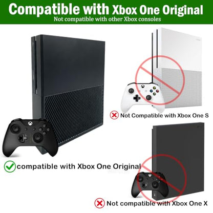 BracNova Wall Mount for Xbox One,Steel Wall Mount Kit for Xbox One Original and Power Brick Mount-Xbox One Stand with 3 Detachable Controller Holder and Headphone Hook
