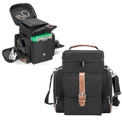 LoDrid Game Console Carrying Case Compatible with Xbox Series X, Bag Only | Storage Travel Case with Multiple Pockets for Controllers, Cables, Portable Hard Disk, and Other Accessories, Patent Design