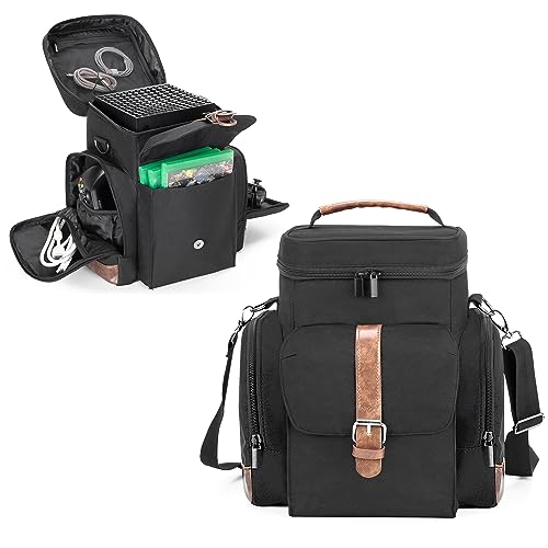 LoDrid Game Console Carrying Case Compatible with Xbox Series X, Bag Only | Storage Travel Case with Multiple Pockets for Controllers, Cables, Portable Hard Disk, and Other Accessories, Patent Design
