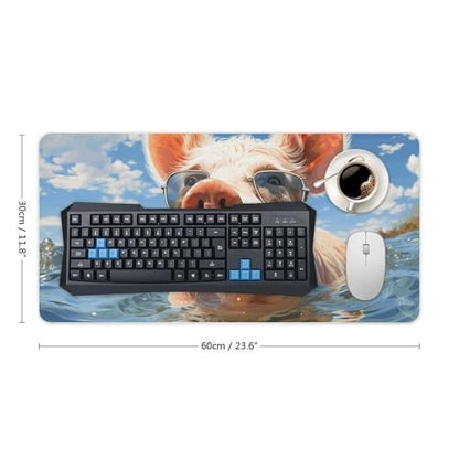 Blue Water Pets Desk Pad Protector Non-Slip Gaming Desk Mat Waterproof Desktop Mat for Keyboard and Mouse Large Mousepad Smooth Writing Pad for Home Office Work(23.6 X 13.8)
