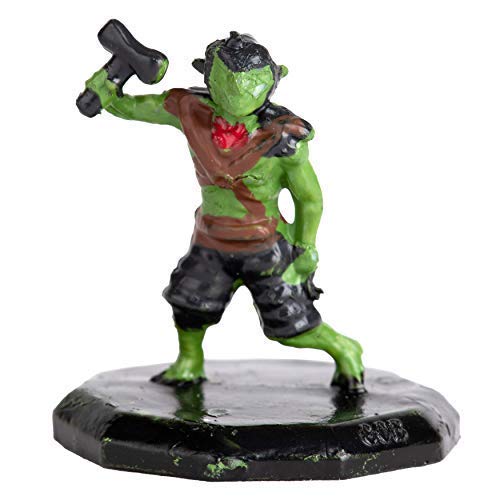 28 Painted Fantasy Mini Figures- All Unique Designs- 1" Hex-sized Compatible with Dnd, D&D Dungeons and Dragons, Pathfinder, and RPG Tabletop Games- Features Goblins, Orcs, Gnolls, Skeletons & More...