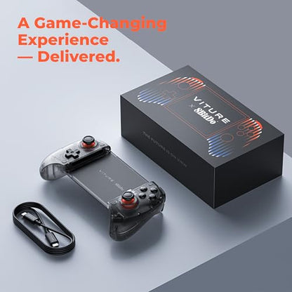 VITURE x 8BitDo Ultimate Mobile Gaming Controller – World’s First for XR Glasses | USB-C Connection for Minimum Latency, Hall Effect Sticks, Charge While Playing, Pro Performance for Android