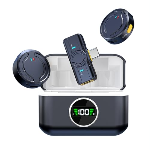 Wireless lavalier Microphone is The lightest mini Microphone on The Market. with its Lossless Sound Reproduction and top-of-The-line Recording Capabilities,Wide Compatibility