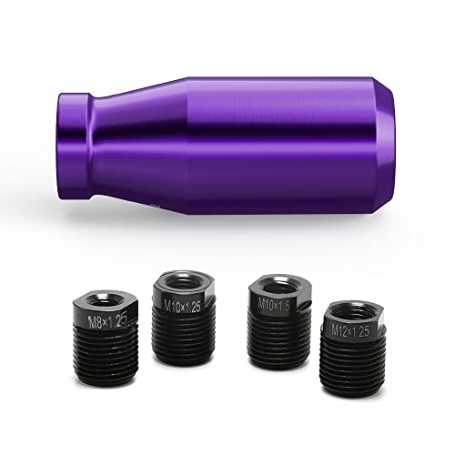 Purple Weighted Manual Automatic Gear Shifter Shift Knobs Lever with 6 Metal Adapters Fit Compatible with Manual Cars Most Automatic Cars - color: AA-Z-04-02