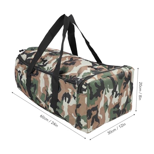 Asixxsix RC Bait Boat Storage Bag, 1000D Oxford RC Boat Remote Control Fishing Boat Cover Bag, 60 x 30 x 20cm, 24 x 12 x 8inch, Suitable for Most Bait Boats, Double Zipper - color: Camouflage