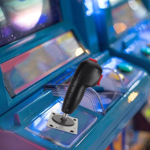 MOBUTOFU Flight Joystick Controller for PC - Vibrating Flight Stick - Microswitch Arcade Joystick - Airplane Simulator Controls for PC Gaming DIY Arcade Machines
