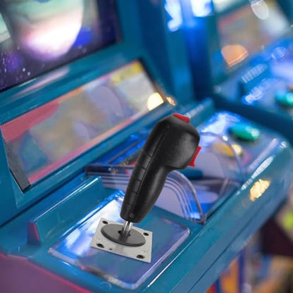 MOBUTOFU Flight Joystick Controller for PC - Vibrating Flight Stick - Microswitch Arcade Joystick - Airplane Simulator Controls for PC Gaming DIY Arcade Machines
