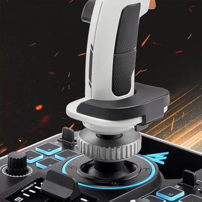 Thrustmaster Sol-R1 Hall-Effect Space Combat Flight Sim Joystick - PC | 44 programable actions buttons, detachable ambidextrous grip, central throttle, 2 triggers, ministick, backlit design - style: Sol-R1 Flight Stick