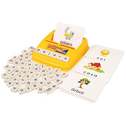 BOHS Spanish Literacy Wiz Fun Game - Espanol Lower Case 60 Flash Cards - Preschool Language Learning Educational Toys-Pack of 6