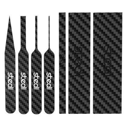 stedi Carbon Fiber Sanding Sticks 7PCS Hobby Model Tools for Sandpaper | Carbon Fiber Material Fine Detail Sanding Adhesive Sandpaper Compatible Plastic Models Part Modification - style: 7PCS Carbon Fiber Sanding Sticks