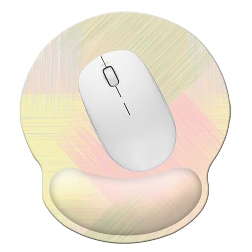 Ergonomic Memory Foam Wrist Support Mouse Pad Comfortable Padded Wrist Mousepads 9in X10in Pain Relief Desktop Mouse Mat (Fruit Green Pink Foam) - color: Fruit Green Pink Foam
