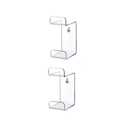 2PCS Acrylic Game Controller and Headphone Holders, Universal Dual Stand, Display Stand (Clear) - color: clear