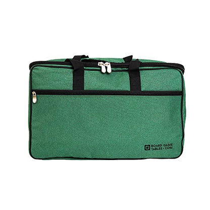 Board Game Bag, [Backpack/Shoulder Strap/Luggage Slip] | Padded Board Game Carrier (Fern Green)