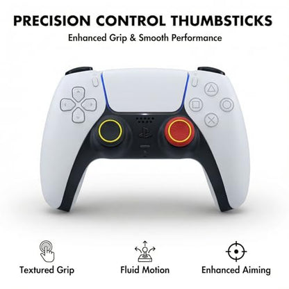 28 PCS Optimized Silicone Thumb Grips & Joystick Caps for PS4/PS5/Xbox Controllers Accessories | 14 Colors, Anti-Slip, Anti-Scratch & Enhanced Gaming Grip Protectors