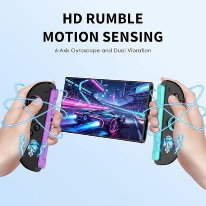 Switch 2 Controller Compatible with Nintendo Switch 2 Controller, Replacement Wireless Controller for Switch 2, Support Rumble/Motion Controls/Gamechat(Pruple & Green)