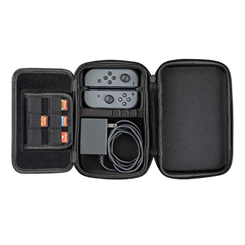PDP Play and Charge Case for Nintendo Switch, Switch Lite and OLED Model - Durable Protective Travel Case System for Accessories and Games - Compartment for AC Adapter Charger, Good for Travel