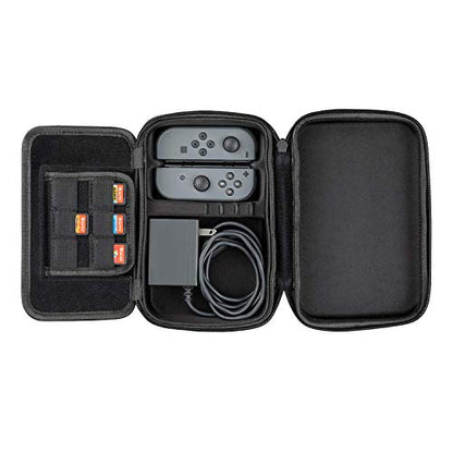 PDP Play and Charge Case for Nintendo Switch, Switch Lite and OLED Model - Durable Protective Travel Case System for Accessories and Games - Compartment for AC Adapter Charger, Good for Travel