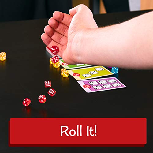 Calliope Roll for It! Red Edition, Fast Dice Rolling Card Game, 2-4 Players | Race to 40 Points, 15 to 20 Minute Gameplay, Combine with Purple Edition for up to 8 Players, For Friends and Family Ages 8+ - color: Red