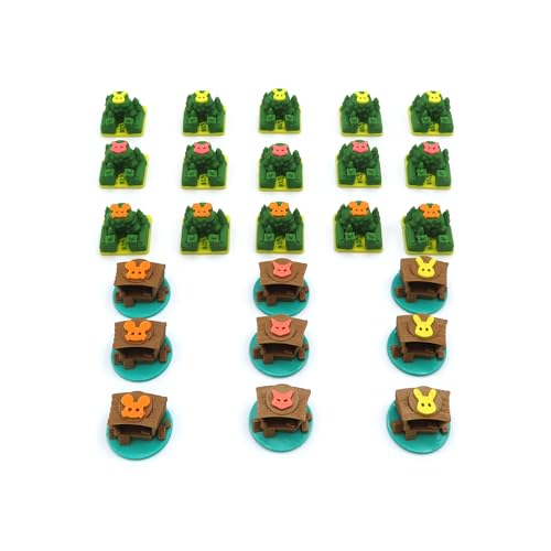 All in Upgrade Kit for Root - 138 Pieces | Board Game Accessory Compatible with The Base Game and Riverfolk, Underworld and The Marauder Expansions.
