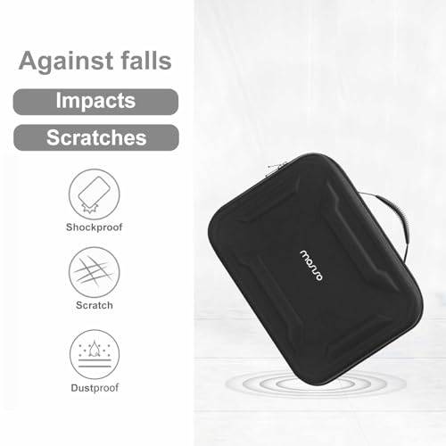 MOSISO Carrying Case Compatible with Playstation 5 Console,Protective Hard Shell Storage Bag Compatible with PS5 Digital Disc Edition,Controllers,Games and Other Accessories with Shoulder Strap, Black
