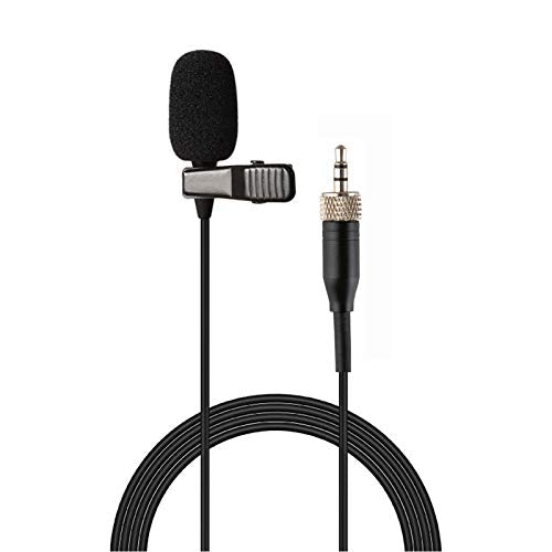 Lavalier Microphone Lapel Microphone Compatible with Sennheiser Wireless Transmitter - Unidirectional Condenser Mic – 3.5mm Screw Lock Plug - size: 3.5mm Screw Lock Plug for Sennheiser Only