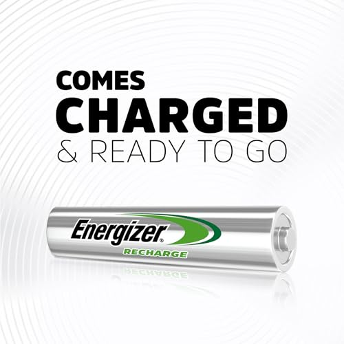 Energizer Power Plus Rechargeable AAA Batteries (4 Pack), 800mAh Triple A Batteries - size: 4 Count (Pack of 1), style: AAA