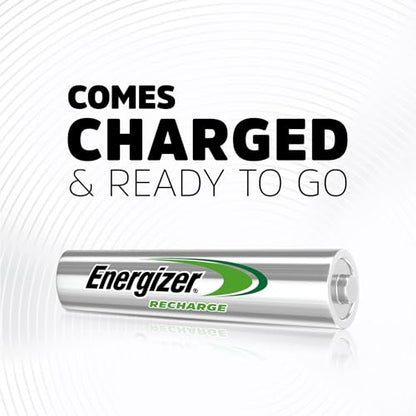 Energizer Power Plus Rechargeable AAA Batteries (4 Pack), 800mAh Triple A Batteries - size: 4 Count (Pack of 1), style: AAA
