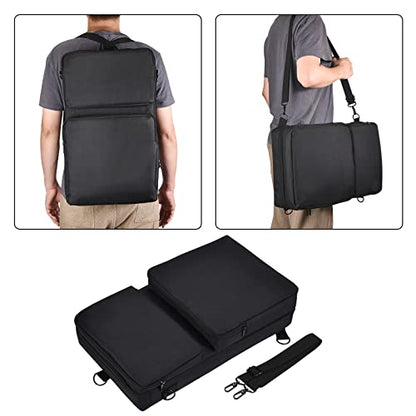 Padded DJ Controller Case for Pioneer DDJ-FLX4, DDJ SB3 400, Protector Bag Backpack Compatible with Hercules Inpulse 300, For Roland dj-202 / for Traktor Kontrol S2 Mk3 DJ Controllers Storage