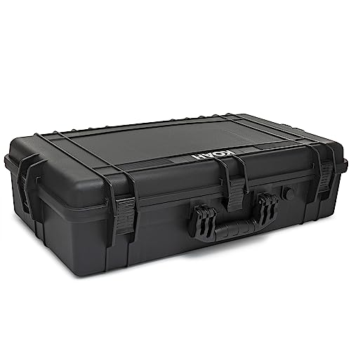 Weatherproof Hard Case | 25.4' x 13.7' x 6.4' inner, Customizable Foam 28.3' x 16.9' x 7.0' Inch outer