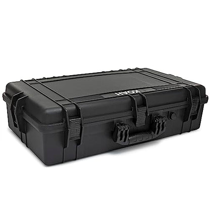 Weatherproof Hard Case | 25.4' x 13.7' x 6.4' inner, Customizable Foam 28.3' x 16.9' x 7.0' Inch outer