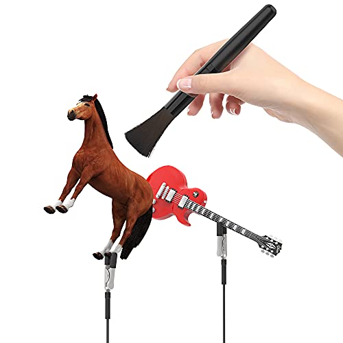 Painting Stand Base Holder and 12PCS Alligator Clip Sticks Set (with Sturdy Rubber Tips) Modeling Tools for Airbrush Spray, for Gundam Hobby Model Parts Assemble, for DIY Card Photo Memo - size: BC1201