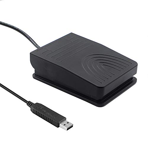 [Upgraded] iKKEGOL USB Foot Pedal Switch Video Game PC Hands Free Footswitch One Key Control Program Computer Mouse Keyboard HID with 2M Cable