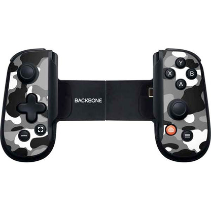 Skinit Decal Gaming Skin Compatible with Backbone One for iPhone Game Controller - Neutral Street Camo Design - color: Grey - CAMBPE03
