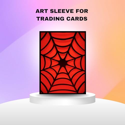 Trading Card Sleeves – 100 Count – Smooth Matte Art Back & Clear Front (66 x 92 mm) – Fits Standard Cards, MTG, Sports & Collector Decks - Crimson Snare