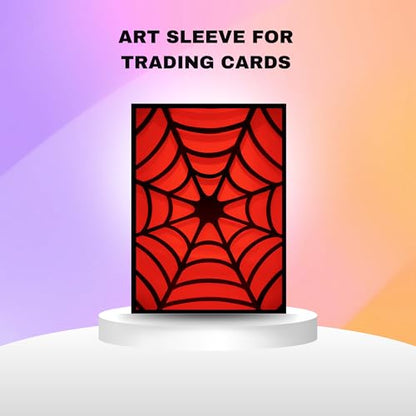 Trading Card Sleeves – 100 Count – Smooth Matte Art Back & Clear Front (66 x 92 mm) – Fits Standard Cards, MTG, Sports & Collector Decks - Crimson Snare
