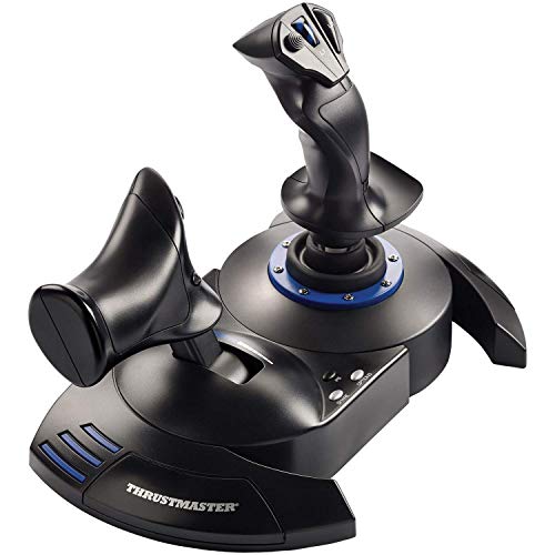 THRUSTMASTER T.Flight HOTAS 4 (Compatible with PS5, PS4 and PC) & TFRP Rudder Pedals for Flight Simulators