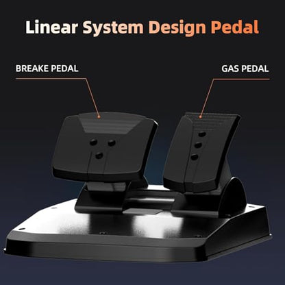 NBCP PC Racing Wheel,F2 Pro 270 Degree Universal USB Car Sim Race Steering Wheel 10.2-inch Gaming Racing Wheel Driving Wheel and Linear Pedals for PC,PS4,PS3,Xbox One,Xbox Series X|S,Switch - color: Black-270 ° PC,PS4,XBOX