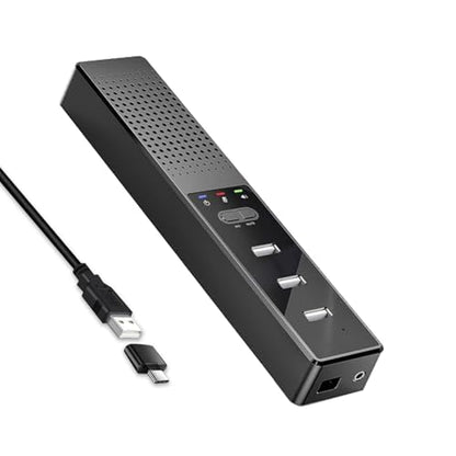 3 in 1 USB Computer Speaker with Microphone, PC Laptop Desktop Conference Speaker with Mic for Smart Home Office and Online Study，360 Degree Enhanced (1-Classic) - style: Classic
