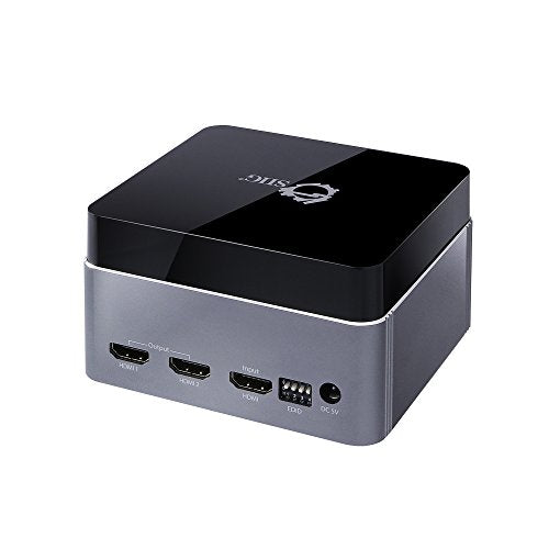 SIIG Premium 1x2 HDMI Splitter 4K 60HZ HDR with EDID - 18Gbps - HDMI 2.0 - HDCP 2.2 - Aluminum Housing - 3D, 4:4:4, UHD 2 port, 1 in and 2 out | Send one 4K60 HDMI source to two displays; EDID, HDR and 18Gbps bandwidth help maintain stable video compatibi