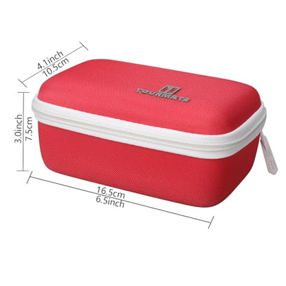 Tourmate Hard Case Replacement for Winning Moves RACK-O, Retro package Card Game (Case Only) (Red + White) - color: Red + White