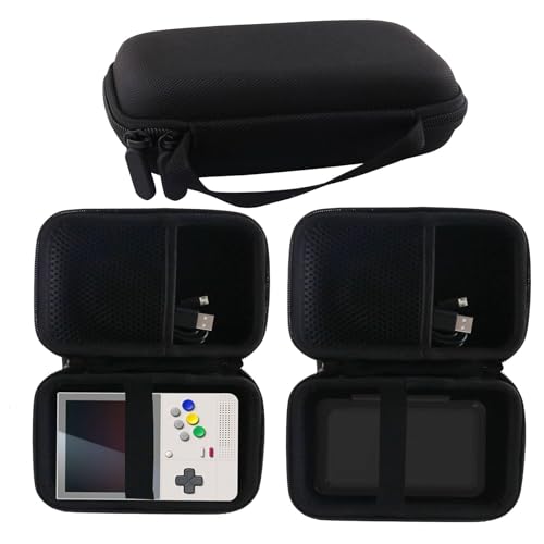 WERJIA Hard Carrying Case Compatible with Retroid Pocket Classic/Retroid Pocket Flip 2/ Flip Retro Game Handheld Console (black) - color: black