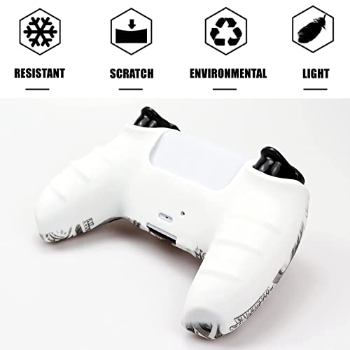 Skin for Xbox Series S/X Ps4 Ps5 Controller, 1pc Anti-Slip Shell Cover Case with 10 Joystick Grips for Playsation 5 Controller Wireless Gamepad (PS5 Controller #16) - color: PS5 controller #16