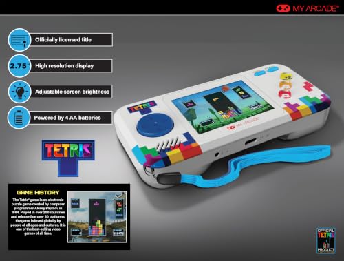 My Arcade Tetris Pocket Player Pro: Puzzle Games, Tetris Handheld - style: Tetris