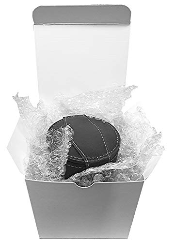 Cyber-Deals Set of 16mm Marbleized Dice and Black PU Leather, Velvet Lined Dice Cup with Storage Compartment (Gift Boxed) (Blue Dice, Black Lining Cup) - color: Blue Dice, Black Lining Cup