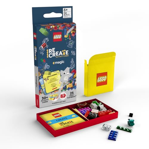 LEGO Recreate Activity Cards – Magic | Fantasy Building Game with 30+ Activity Cards & 25 LEGO Elements | Ages 6+ - style: Magic