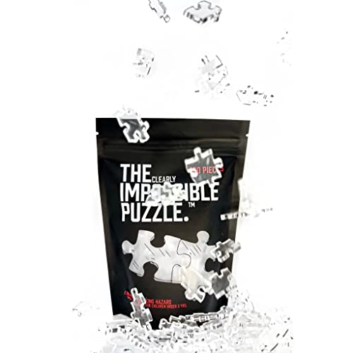 The Clearly Impossible Puzzle 100, 200, 500, 1000 Pieces Hard Puzzle for Adults Cool Difficult Clear Brain Teaser - Difficult Funny for Adults (100 Piece) - size: 100 Piece